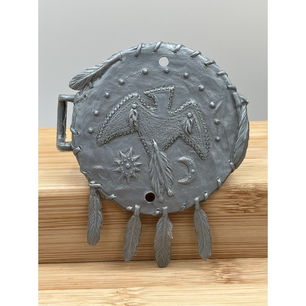 Vintage Marx Best of the West Geronimo Silver Thunderbird Shield Accessory